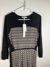 NWT Spense Women’s Sweater Dress Size M Honeycomb Pattern Knee Length Business