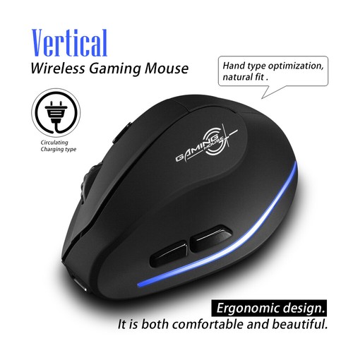 2400 DPI Gaming Mouse Rechargeable Optional Gaming Mouse For PC J8D3 - Picture 7 of 12