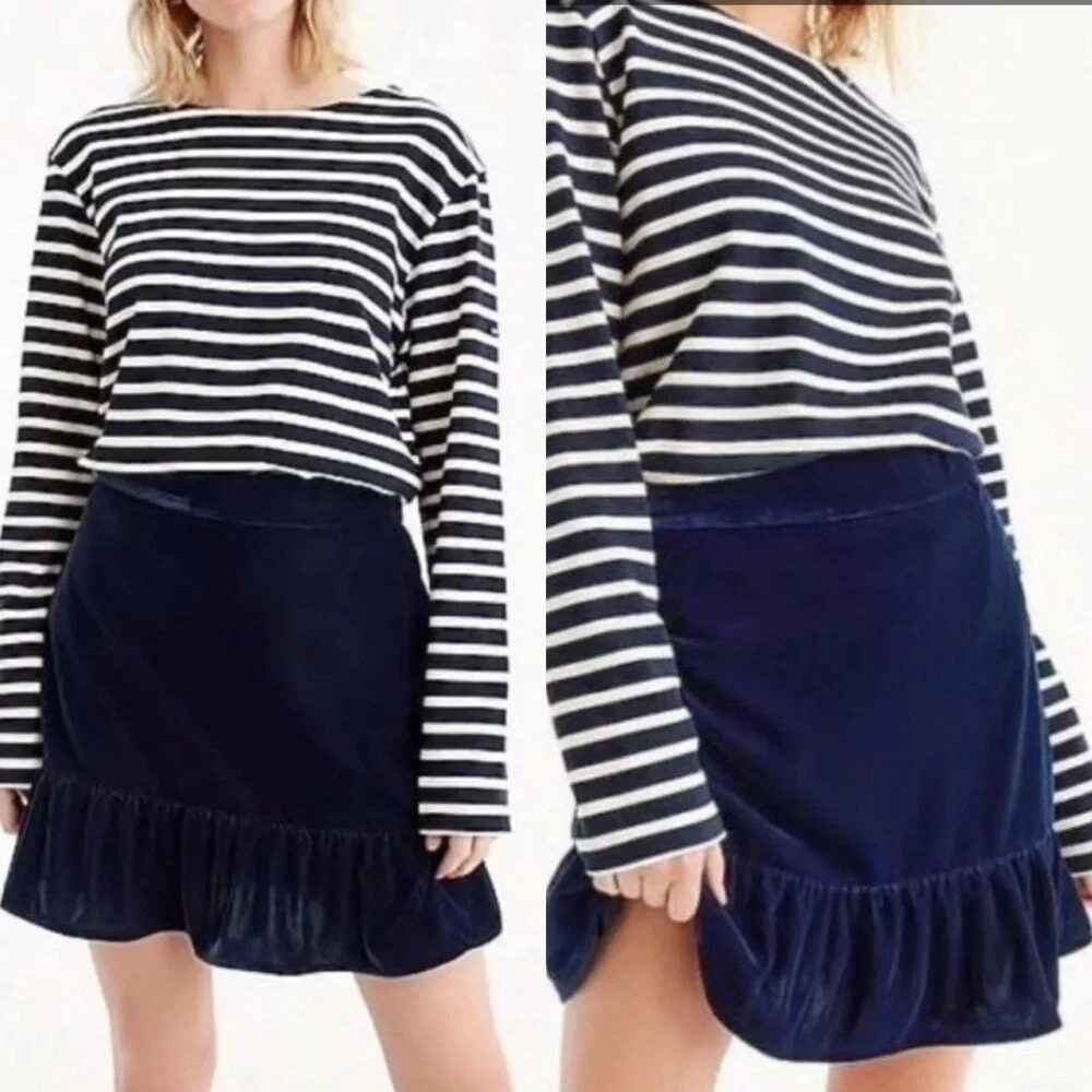 J crew peplum clearance skirt