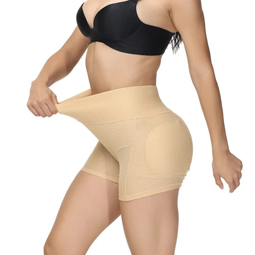 Damen Hüftpolster Shapewear gepolstert formend Oberschenkel Shorts Dip Enhancer Po Lifter - Bild 10 von 20