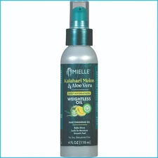Mielle Kalahari Melon and Aloe Vera Deep Hydration Weightless Hair Oil 4 Oz.