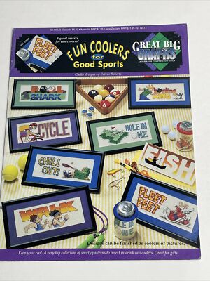 Great Big Graphs Fun Coolers For Good Sports Cross Stitch Pattern Golf Pool