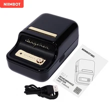 NIIMBOT B21 Label Maker Machine Portable Inkless Thermal Label Printer Black