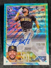2023 Topps Chrome AQUA WAVE REFRACTOR ROOKIE AUTO Luis Liberato 113/199