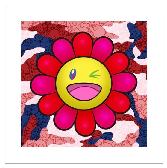 Murakami Flower #4441 ウォーホルカモフラージュ 1/100 Takashi Murakami Murakami.Flower #4441 Wahol Camouflage Silkscreen