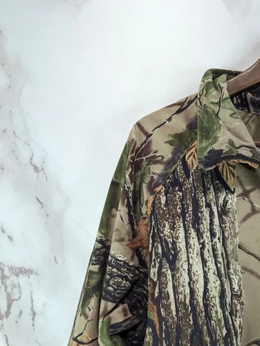 Vintage Woolrich Jacket Men Large Camo Coat Woodland Realtree Fleece Rare - Picture 2 of 13