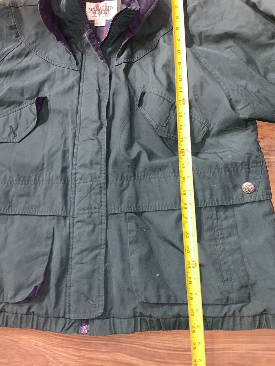 Mulberry Street Hooded Jacket Womens LG RN 49469 Polyester Mulberry Street Hooded Jacket Womens LG RN 49469 Polyester