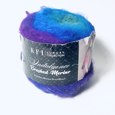 Indulgence Brushed Merino Yarn KFI Luxury Collection 7 Siberian Squill Lot 693