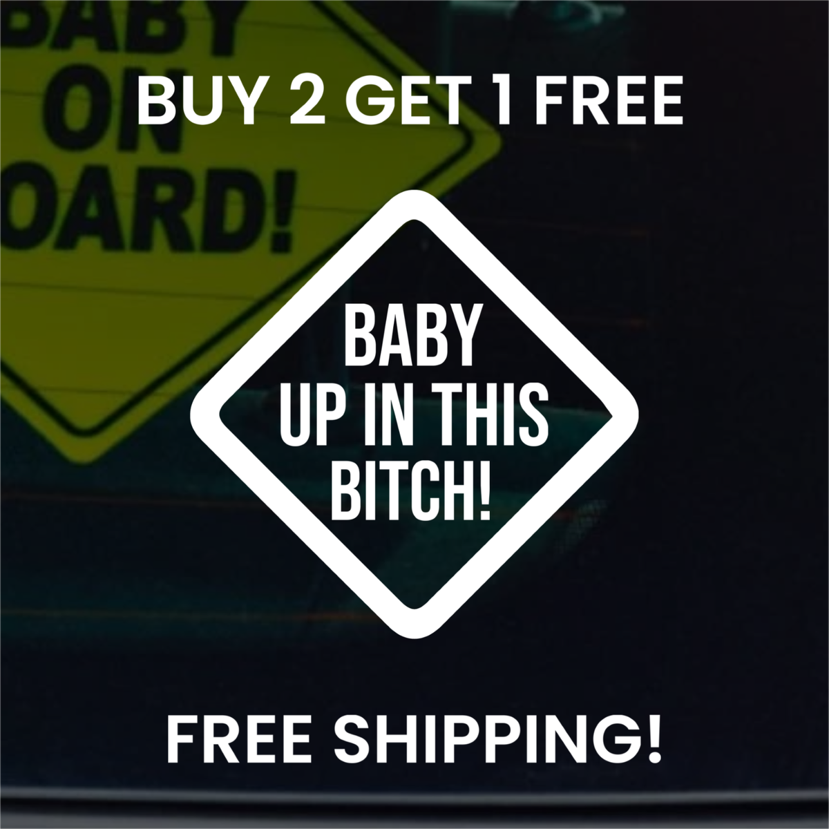 Hella Kds up n Ths Btch Car Wndow Decal Funny Decals - Etsy