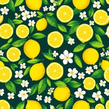 Digital picture Lemon Pattern background PNG printable file