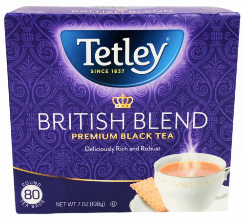 Tetley British Blend Premium Black Tea 80 Tea Bags 7 oz | eBay