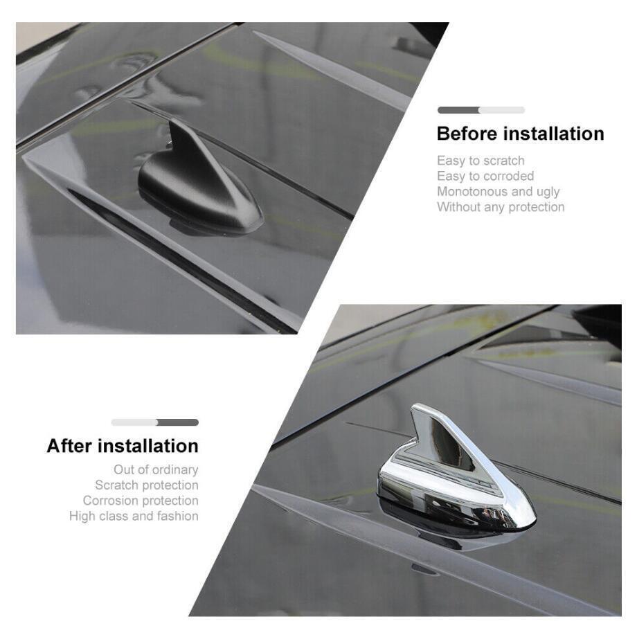 For Ford Bronco Sport 2124 Accessories Chrome Car Roof Antenna Base