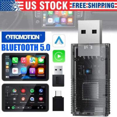 2in1 Wireless CarPlay Adapter & Android Auto Navigation Player 15s Fast Connect