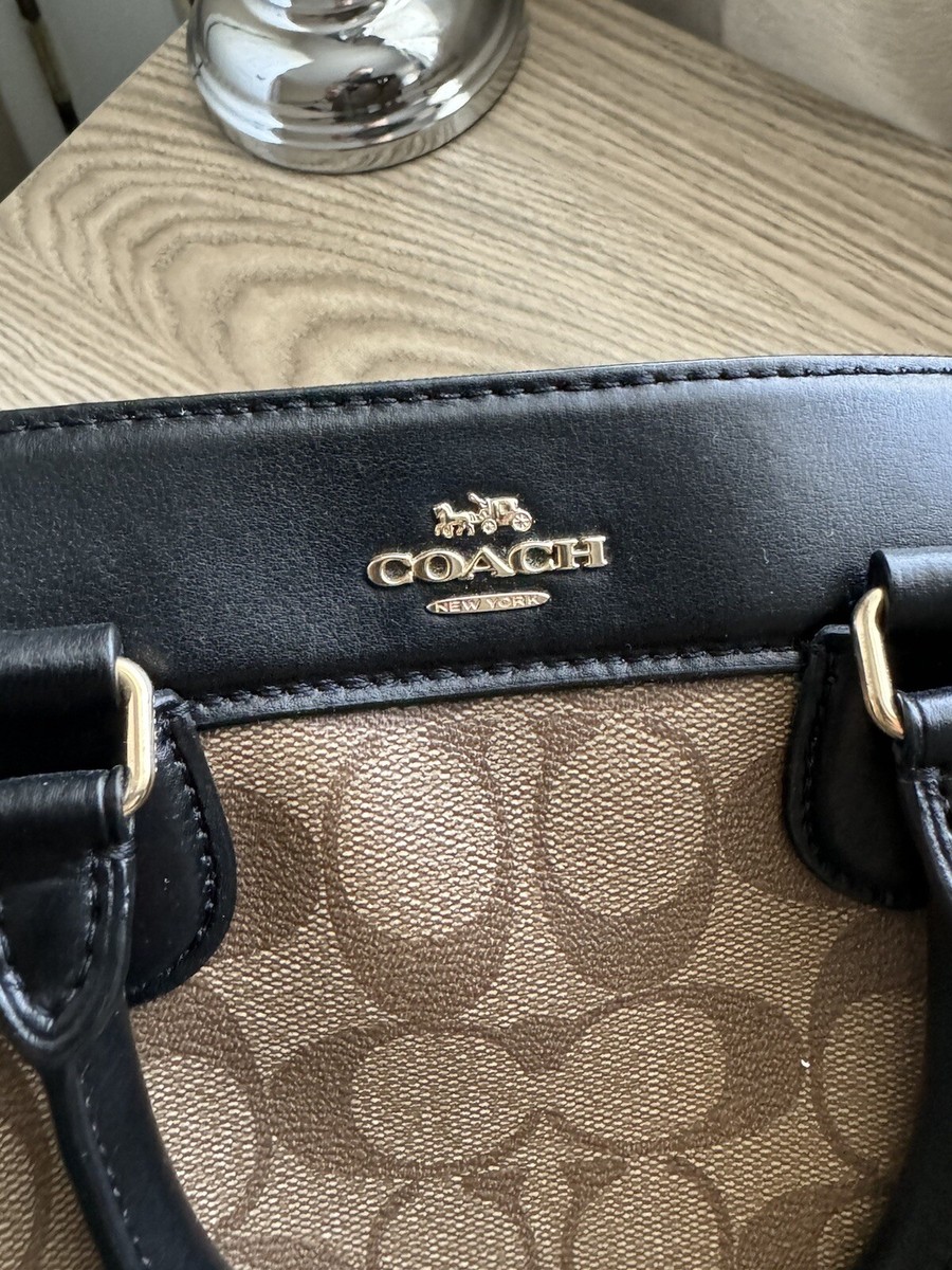バッグ Coach Signature Brown Mini Satchel Bag s-l400.jpg