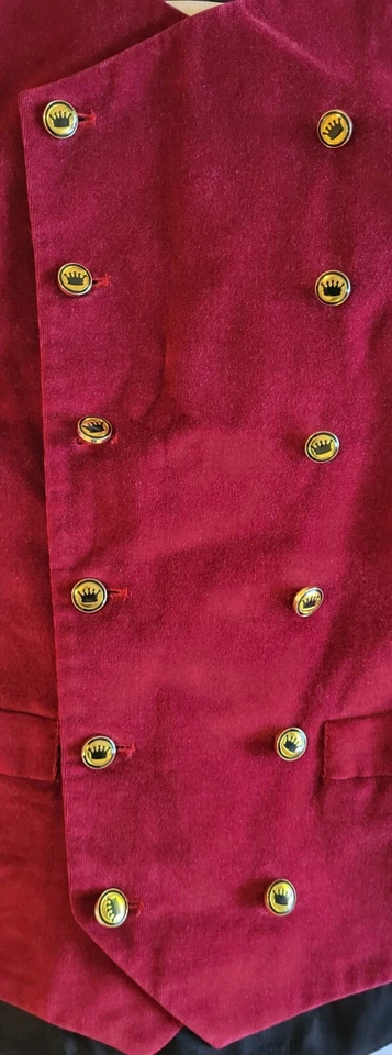 Moschino Chaleco Barato y Chic Terciopelo Marrón Talla 40 Botones Decorativos De Colección Foto 2 de 4