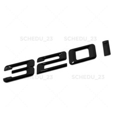 13-18 Gloss Black 320i Letter Emblem Car Trunk Lid M Power Series Performance