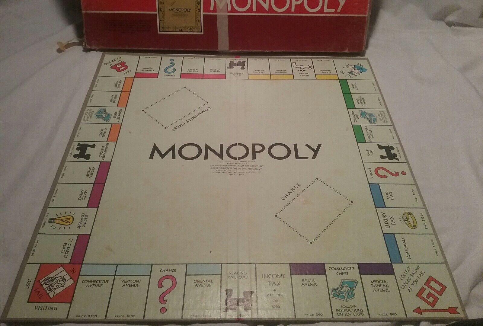 Vintage 1964 Monopoly Game by Parker Brothers Red Oversize -  Portugal