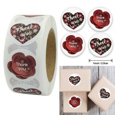 40 THANK YOU FOR YOUR PURCHASE ENVELOPE SEALS LABELS STICKERS 1" ROUND FREE SHIP