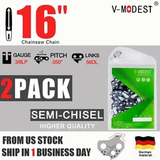 2Pack 16" Chainsaw Chain for Echo CS310/352 Husqvarna 136/240 3/8"LP .050" 56DL