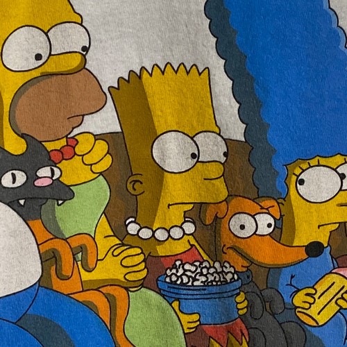The Simpsons Couch Surfin’ weißes T-Shirt (Herren/Unisex XL)