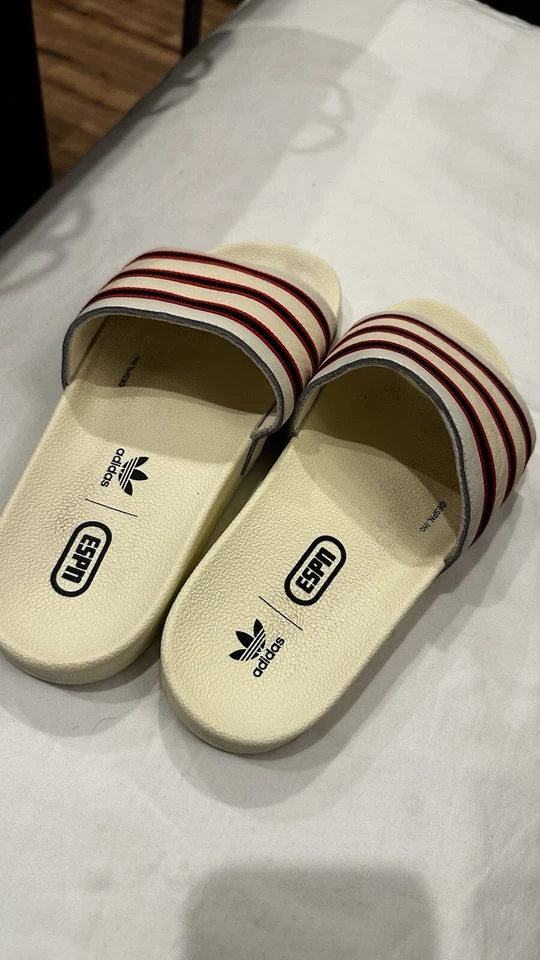 Adidas Adilette ESPN 1979 Mens Sport Sandals Slides Flip Flops Size 8 GZ1077 - Image 3 of 4