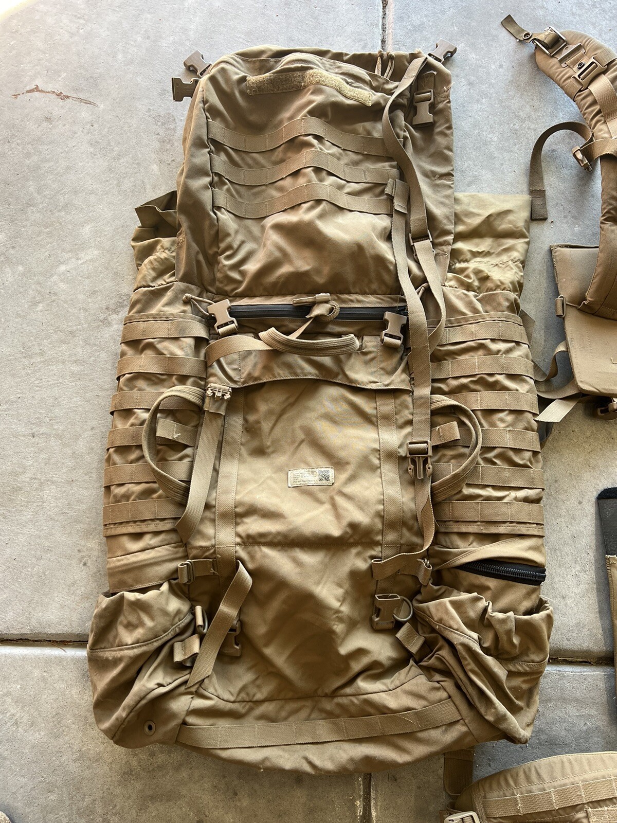USMC Main Pack FILBE Field Bag Coyote Brown Backpack Large Rucksack