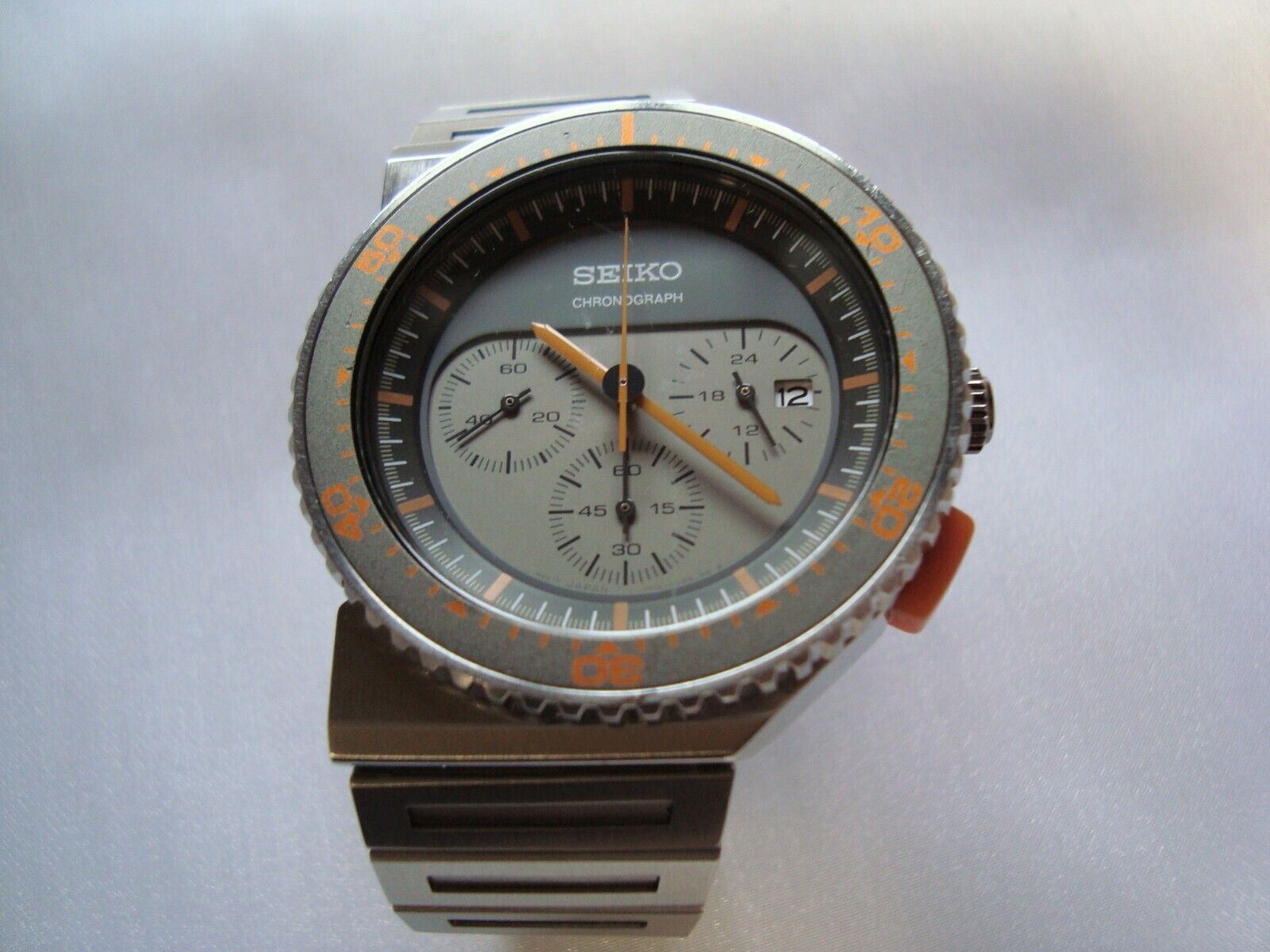 Seiko Spirit Chronograph Watch Giugiaro Design SCED023 Bishop Aliens No Battery