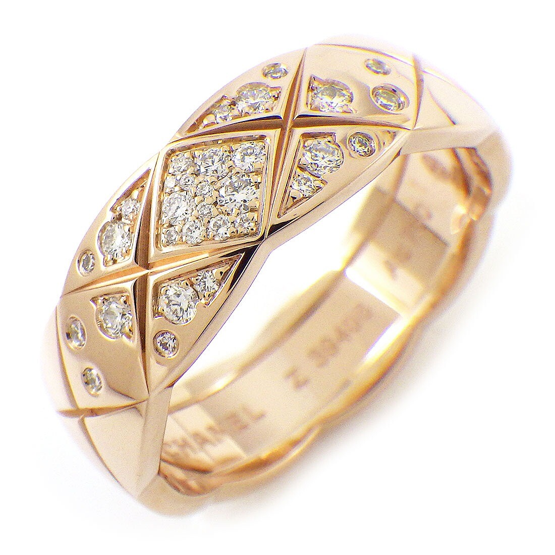 CHANEL Ring Coco Crash Medium J11101 Matelasse Quilting