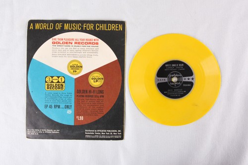 Vtg Popeye Songs of Health, 78 rpm 6", Little Golden Record, VG - Picture 2 of 2