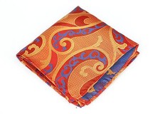 Lord R Colton Masterworks Pocket Square - Villarrica Lava Silk - 75 Retail New