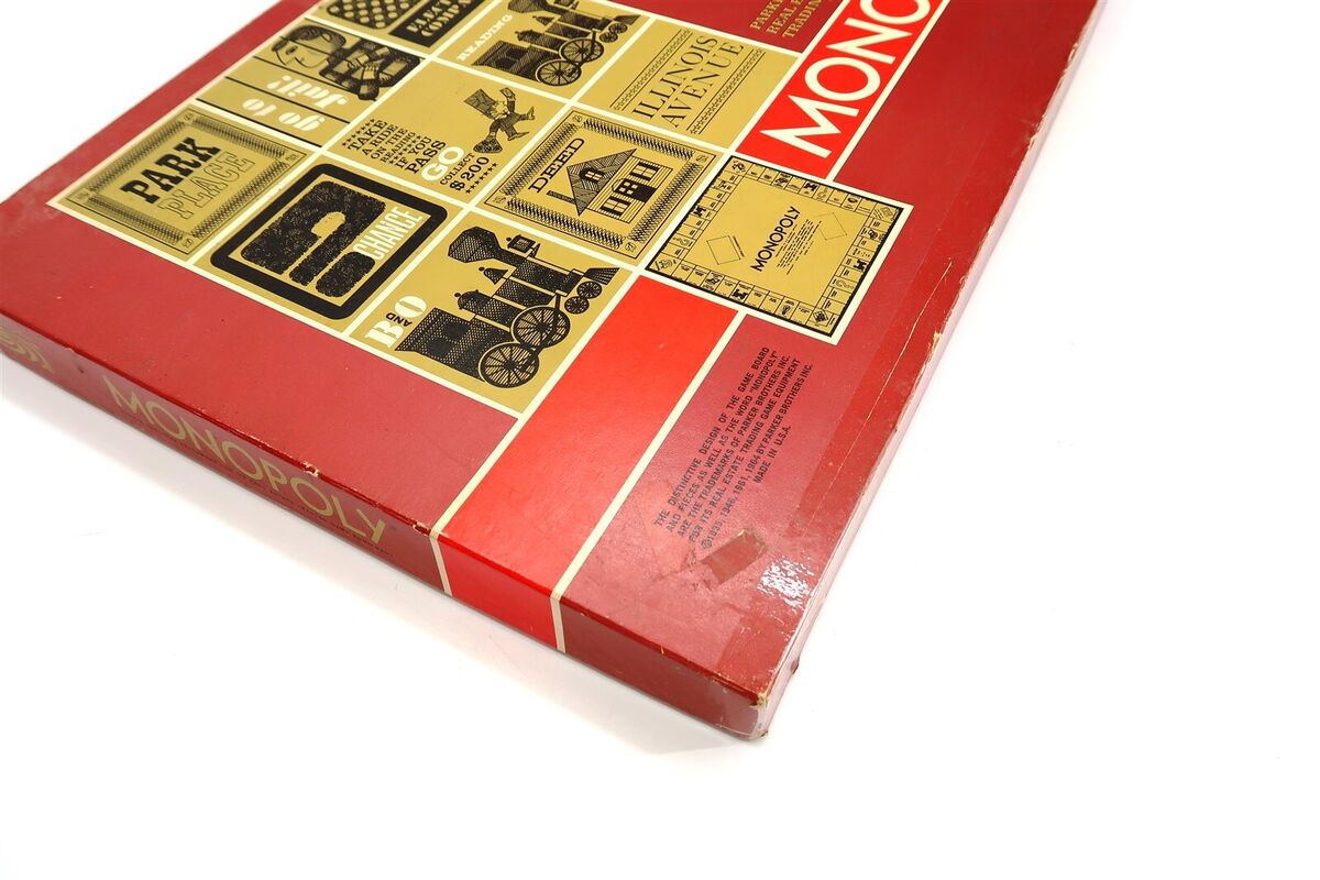 Vintage 1964 Monopoly Game by Parker Brothers Red Oversize -  Portugal