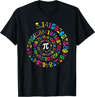 Pi Spiral Novelty Math Geek 3_14 Pi Day Tee Gift Unisex T-Shirt