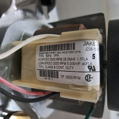 FASCO J238-150-15217 Draft Inducer Blower Motor Assembly