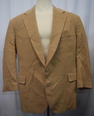 vintage Jefferson 100% Camel Hair blazer jacket size 48R Made in USA