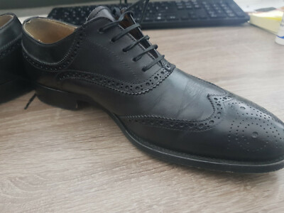 Mario Bruni Gr. 40 DERBY 61243 schwarze Lederschuhe Ledersohle