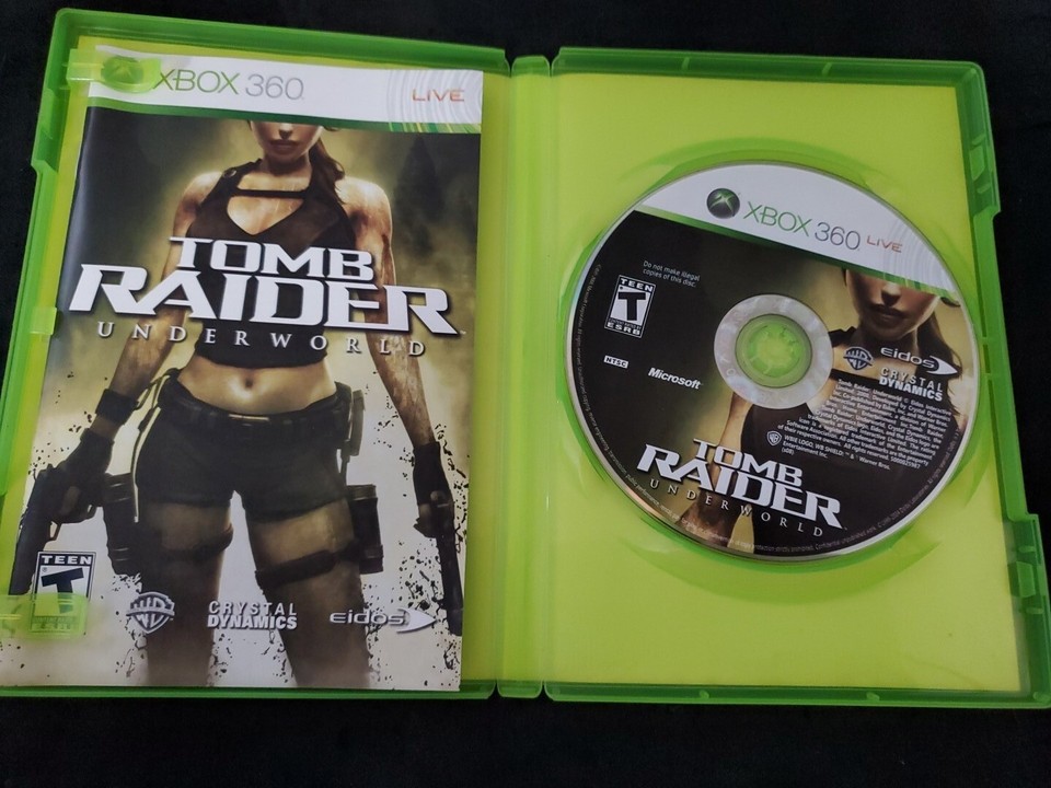 Jeu Tomb Raider Underworld – Version Xbox 360 2008, Région US/Canada, Disque En Bon état