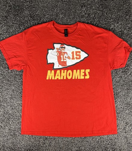 Patrick Mahomes #15 KC Chiefs T Shirt Mens Size Adult XL Arrowhead Logo