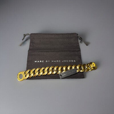 Marc By Marc Jacobs Goldtone Katie Logo Link Bracelet Marc By Marc Jacobs Goldtone Katie Logo Link Bracelet