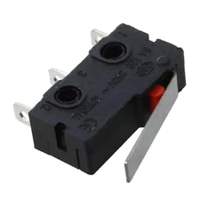 AC 250V 5A SPDT 1NO 1NC Short Hinge Lever Straight Mini Micro-Switch.