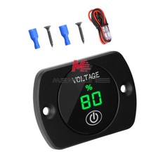 5-48V Car Marine LED Digital Display Voltmeter Voltage Gauge Meter with Touch