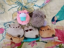 GUND Pusheen Blind Box Mini Plush Keychain Mixed Lot Of 5.From Series 1,3 And 6