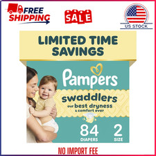 Pampers Swaddlers Diapers Unscented, Size 2 10-22 lbs , 84 ea