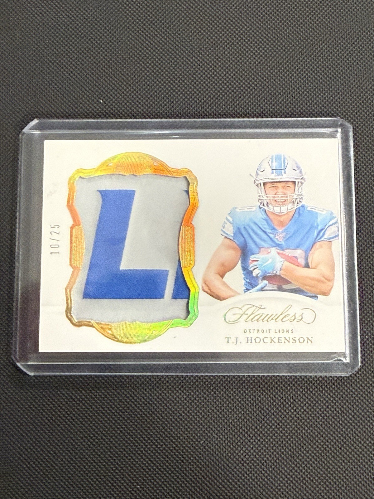 TJ Hockenson Panini Flawless Rookie Patches #TJH Base