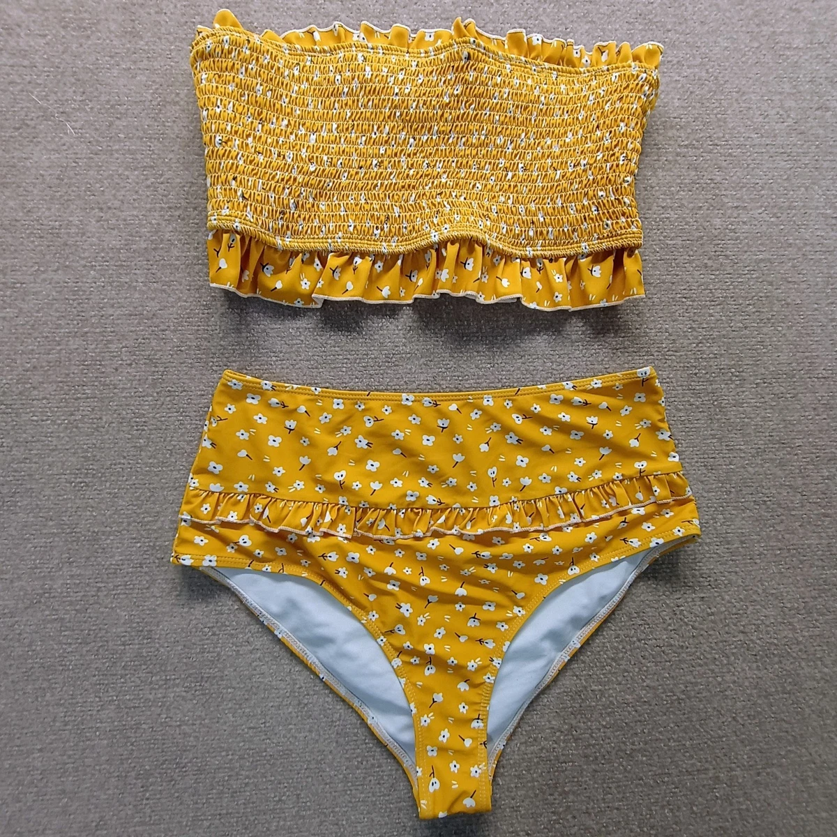 【新品未使用】AQUX⭐︎完売品⭐︎Brazilian Bikinis\"Yellow AQUX/アックス Super Bikinis 