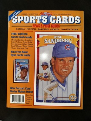 Allan Kaye s Sports Cards August 1992 Ryne Sandberg Cover Aaron Inside Cover 18