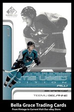 2001-02 Upper Deck SP Game Used Teemu Selanne #46 San Jose Sharks NHL Hockey 