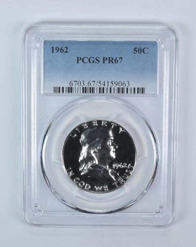 1962 Franklin Half Dollar PR67 PCGS Blue Label