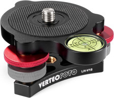   Upgraded  Tripod Leveling Base : Bigger Bubble Level W/Crosshair, Fine Leveling