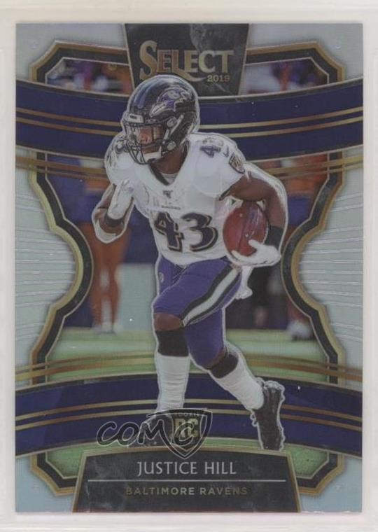 2019 Panini Select Concourse Silver Prizm Justice Hill #28 uk2