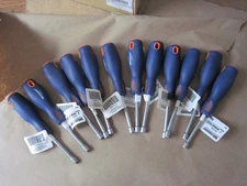(Qty 12) 7mm Nut Drivers, 3" Solid Round Shank, Westward 1CLN1, NEW